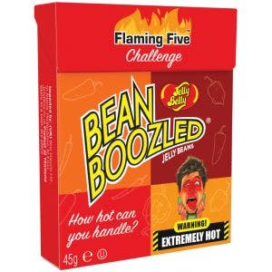 JELLY BELLY BEANBOOZLED FLAMING FIVE BONBONS PIQUANTS BOÎTE
