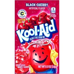 KOOL-AID BOISSON EN POUDRE NON SUCRÉE CERISE NOIRE