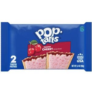 KELLOGG'S POP TARTS CERISE AVEC GLACAGE - SACHET DE 2