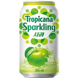 lotte chilsung tropicana sparkling apple 355ml x 24 355ml 12.5 fl oz