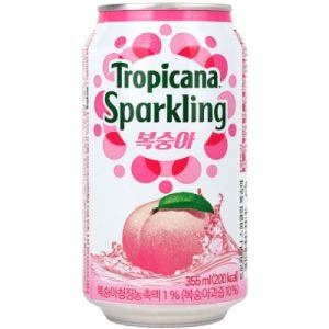 lotte chilsung tropicana sparkling peach 355ml x 24 355ml 12.5 fl oz