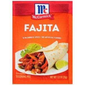 mc cormick fajitas seasoning mix 31.75g 1.12oz