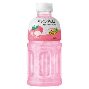 mogu mogu litchi and nata de coco drink