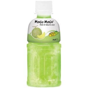 mogu mogu canteloupe and nata de coco drink