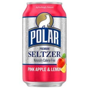 polar pink apple and lemon seltzer