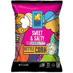 pop art snacks sweet & salty popcorn