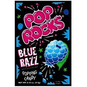 POP ROCKS BONBONS PÉTILLANTS À LA FRAMBOISE BLEUE