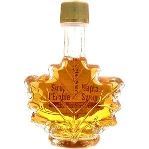 sirop d'erable pur ambre gout riche bouteille feuille 50ml 1.7fl oz