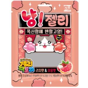 seoju cat paw shape gummy 72g x 26 72g 2.6oz