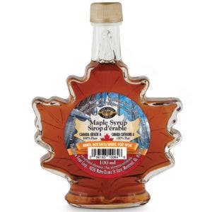 sirop d'erable pur ambre gout riche bouteille feuille 50ml 1.7fl oz