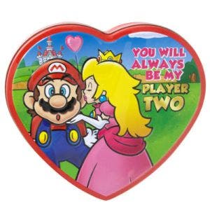 super mario heart tin with milk chocolate 102g 3.6oz