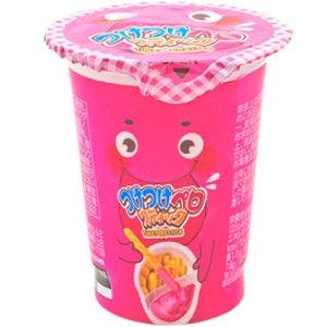 yaokin tuke pero stick biscuit with strawberry cream 12g 0.5oz