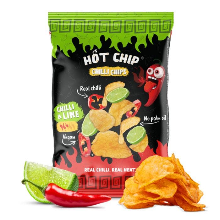 Acheter Hot Chip Potato Chips Chili And Lime (80G / 2.82Oz)