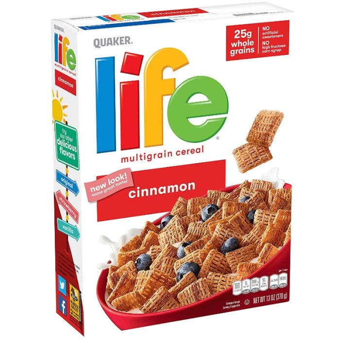 Life　Cereal　Cinnamon　Buy　13oz　Quaker　370g