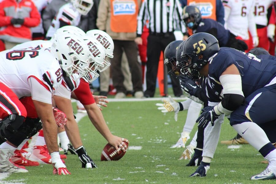 joueurs lors d'un match de football américain NFL
