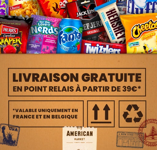 Snack américain : grand choix de produits US